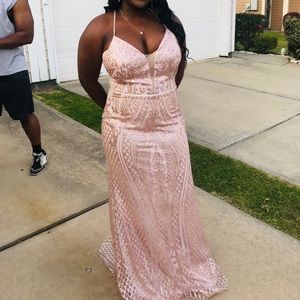 Stunning Rose Gold prom dress!